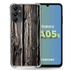 Coque Renforcée En Verre Trempé PourSamsung Galaxy A05S Texture Bois