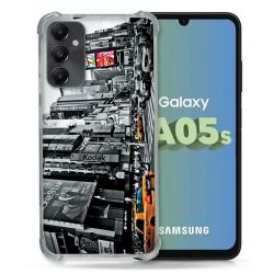 Coque Renforcée En Verre Trempé PourSamsung Galaxy A05S Voyage Amerique USA New York Taxi