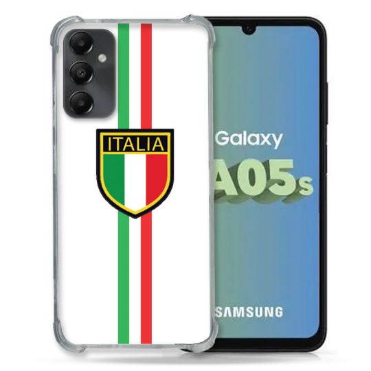 Coque Renforcée En Verre Trempé PourSamsung Galaxy A05S Voyage Italie 3 Blanc
