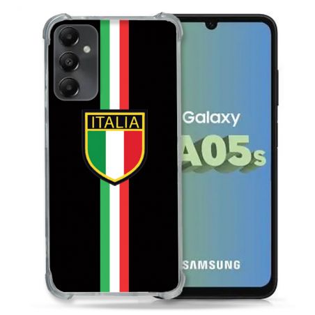 Coque Renforcée En Verre Trempé PourSamsung Galaxy A05S Voyage Italie 3 Noir