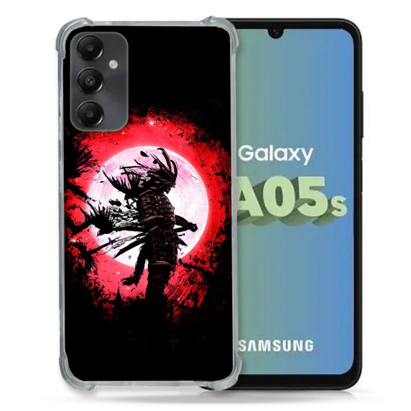 Coque Renforcée En Verre Trempé PourSamsung Galaxy A05S Voyage Japon Samourai