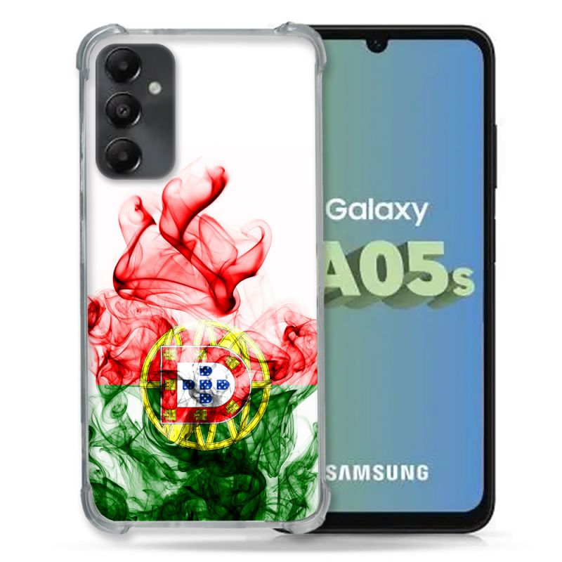 Coque Renforcée En Verre Trempé PourSamsung Galaxy A05S Voyage Portugal Flamme