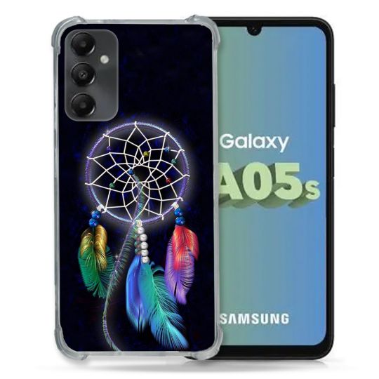 Coque Renforcée En Verre Trempé PourSamsung Galaxy A05S Zen Attrape Reve Multicolore