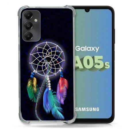 Coque Renforcée En Verre Trempé PourSamsung Galaxy A05S Zen Attrape Reve Multicolore