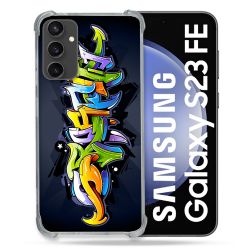 Coque Renforcée En Verre Trempé PourSamsung Galaxy S23 FE Street Art Graffiti