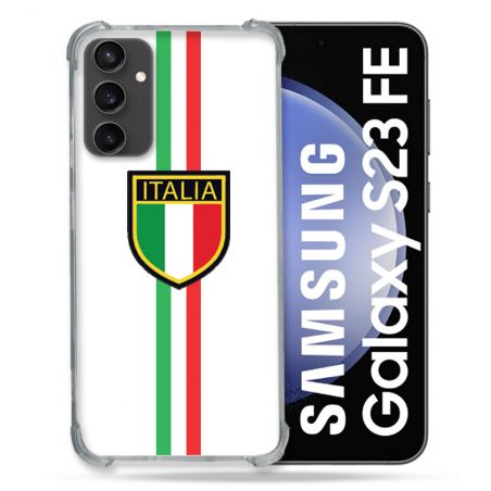 Coque Renforcée En Verre Trempé PourSamsung Galaxy S23 FE Voyage Italie 3 Blanc