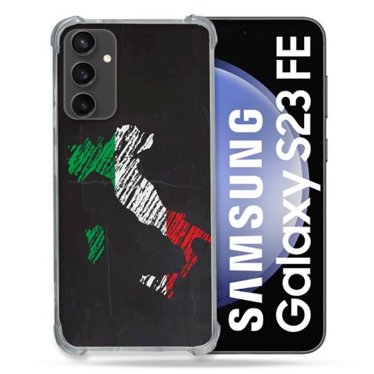 Coque Renforcée En Verre Trempé PourSamsung Galaxy S23 FE Voyage Italie Botte