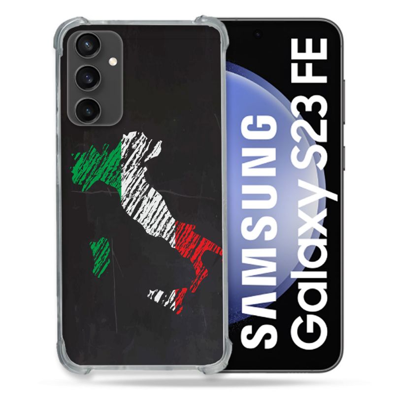 Coque Renforcée En Verre Trempé PourSamsung Galaxy S23 FE Voyage Italie Botte