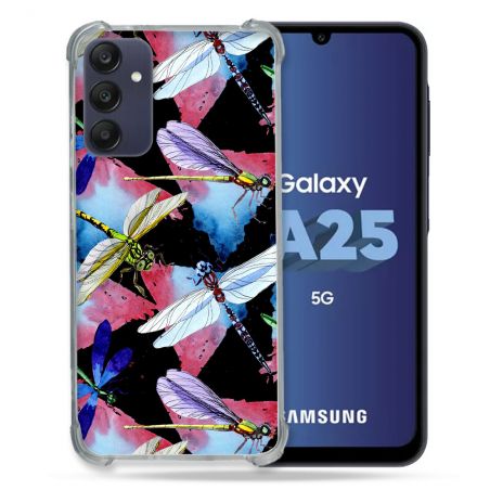 Coque Renforcée En Verre Trempé PourSamsung Galaxy A25 5G Animal Libellule
