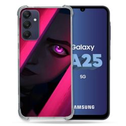 Coque Renforcée En Verre Trempé PourSamsung Galaxy A25 5G Arcane Jynx Rose