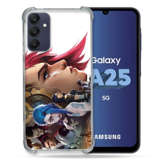 Coque Renforcée En Verre Trempé PourSamsung Galaxy A25 5G Arcane Jynx Sœur