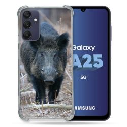 Coque Renforcée En Verre Trempé PourSamsung Galaxy A25 5G Chasse Sanglier Pin