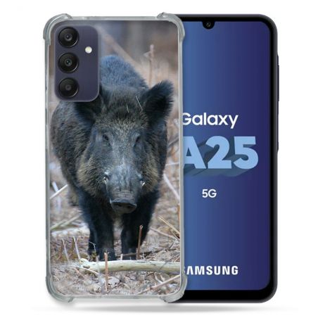 Coque Renforcée En Verre Trempé PourSamsung Galaxy A25 5G Chasse Sanglier Pin