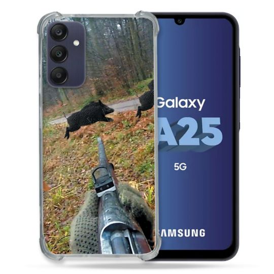 Coque Renforcée En Verre Trempé PourSamsung Galaxy A25 5G Chasse Vision Tir