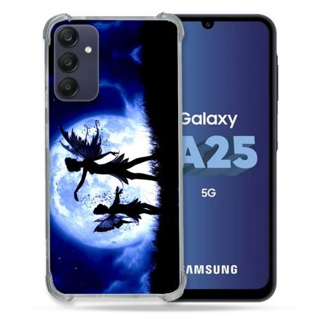 Coque Renforcée En Verre Trempé PourSamsung Galaxy A25 5G Fantastique Fee Lune