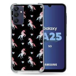 Coque Renforcée En Verre Trempé PourSamsung Galaxy A25 5G Fantastique Licorne Pattern