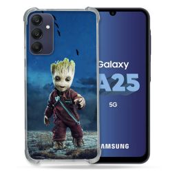 Coque Renforcée En Verre Trempé PourSamsung Galaxy A25 5G Groot Bleu