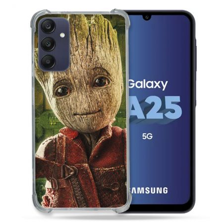 Coque Renforcée En Verre Trempé PourSamsung Galaxy A25 5G Groot Vert