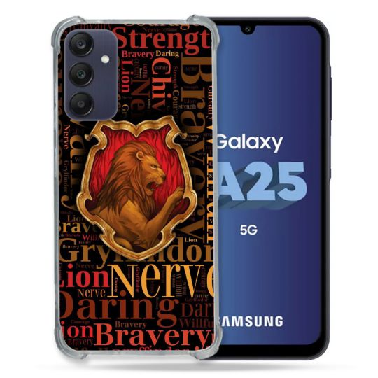 Coque Renforcée En Verre Trempé PourSamsung Galaxy A25 5G Harry Potter Griffondor