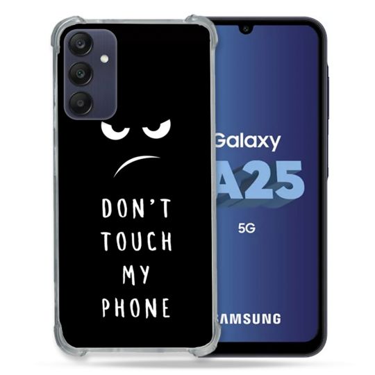 Coque Renforcée En Verre Trempé PourSamsung Galaxy A25 5G Humour Don't Touch