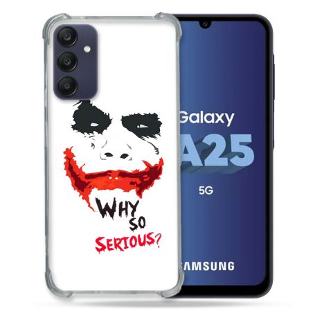Coque Renforcée En Verre Trempé PourSamsung Galaxy A25 5G Joker Blanc