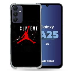 Coque Renforcée En Verre Trempé PourSamsung Galaxy A25 5G Jordan Supreme Noir