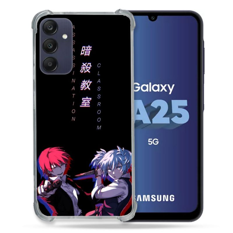 Coque Renforcée En Verre Trempé PourSamsung Galaxy A25 5G Manga Assassination Classroom Duo