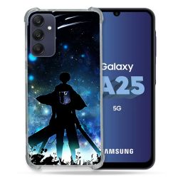 Coque Renforcée En Verre Trempé PourSamsung Galaxy A25 5G Manga Attaque Titans Levi