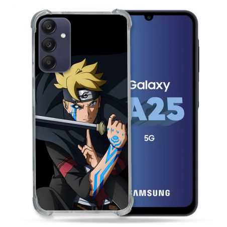Coque Renforcée En Verre Trempé PourSamsung Galaxy A25 5G Manga Boruto Tatouage