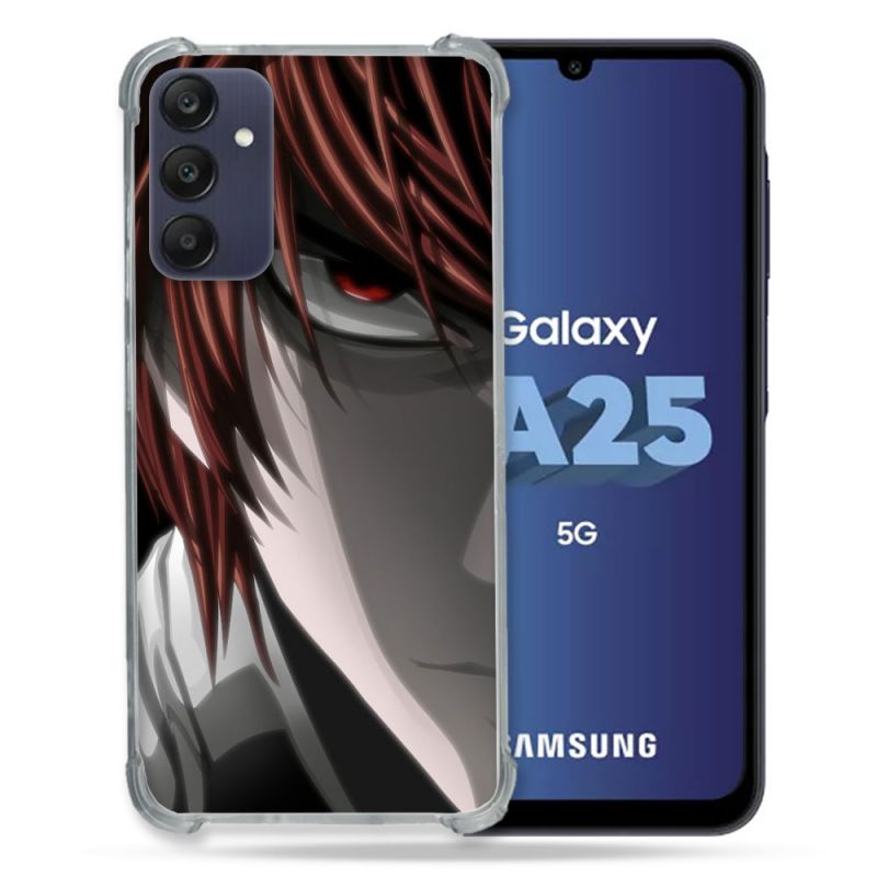 Coque Renforcée En Verre Trempé PourSamsung Galaxy A25 5G Manga Death Note Kira