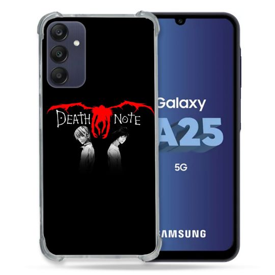Coque Renforcée En Verre Trempé PourSamsung Galaxy A25 5G Manga Death Note Noir