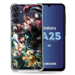Coque Renforcée En Verre Trempé PourSamsung Galaxy A25 5G Manga Demon Slayer Groupe