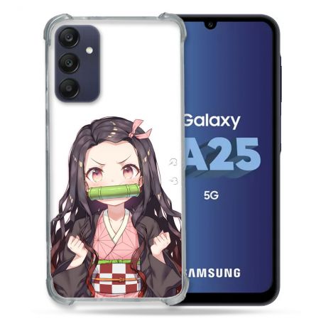 Coque Renforcée En Verre Trempé PourSamsung Galaxy A25 5G Manga Demon Slayer Nezuko