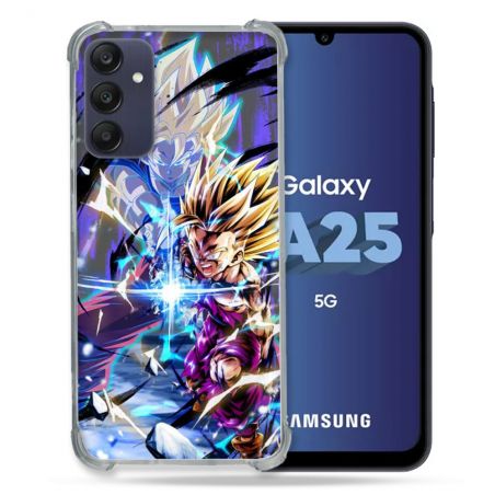 Coque Renforcée En Verre Trempé PourSamsung Galaxy A25 5G Manga Dragon Ball Sangohan Duo