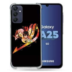 Coque Renforcée En Verre Trempé PourSamsung Galaxy A25 5G Manga Fairy Tail Logo Noir