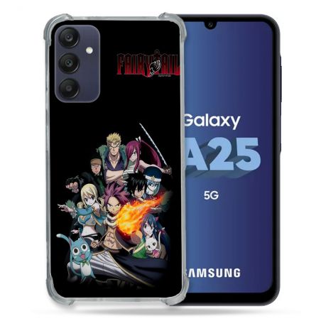 Coque Renforcée En Verre Trempé PourSamsung Galaxy A25 5G Manga Fairy Tail Logo Team