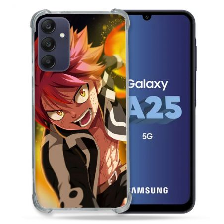 Coque Renforcée En Verre Trempé PourSamsung Galaxy A25 5G Manga Fairy Tail Natsu