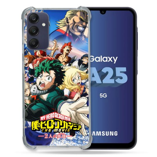 Coque Renforcée En Verre Trempé PourSamsung Galaxy A25 5G Manga My Hero Academia Affiche