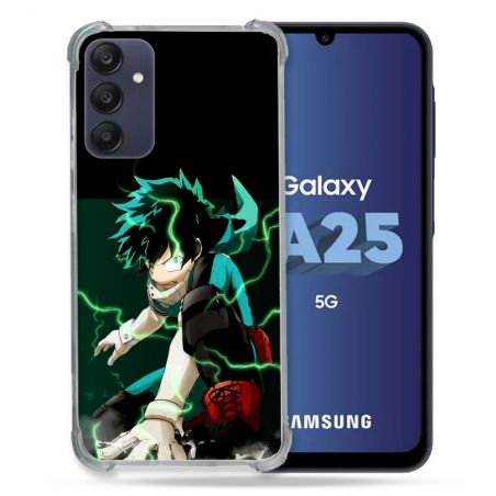 Coque Renforcée En Verre Trempé PourSamsung Galaxy A25 5G Manga My Hero Academia Deku