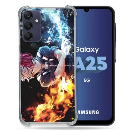 Coque Renforcée En Verre Trempé PourSamsung Galaxy A25 5G Manga My Hero Academia Shoto
