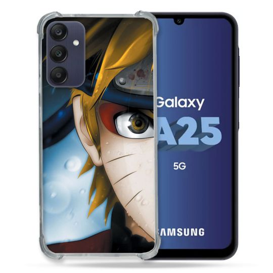 Coque Renforcée En Verre Trempé PourSamsung Galaxy A25 5G Manga Naruto Blanc