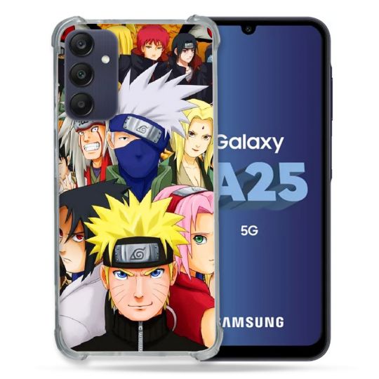 Coque Renforcée En Verre Trempé PourSamsung Galaxy A25 5G Manga Naruto Team