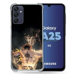 Coque Renforcée En Verre Trempé PourSamsung Galaxy A25 5G Manga One Piece Ace Noir
