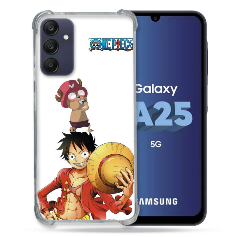 Coque Renforcée En Verre Trempé PourSamsung Galaxy A25 5G Manga One Piece Chopper