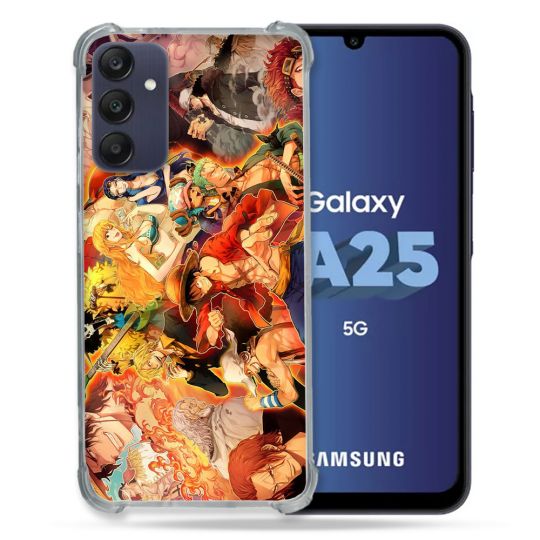 Coque Renforcée En Verre Trempé PourSamsung Galaxy A25 5G Manga One Piece Nakama