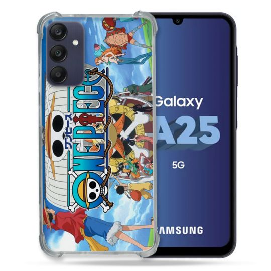 Coque Renforcée En Verre Trempé PourSamsung Galaxy A25 5G Manga One Piece Sunny