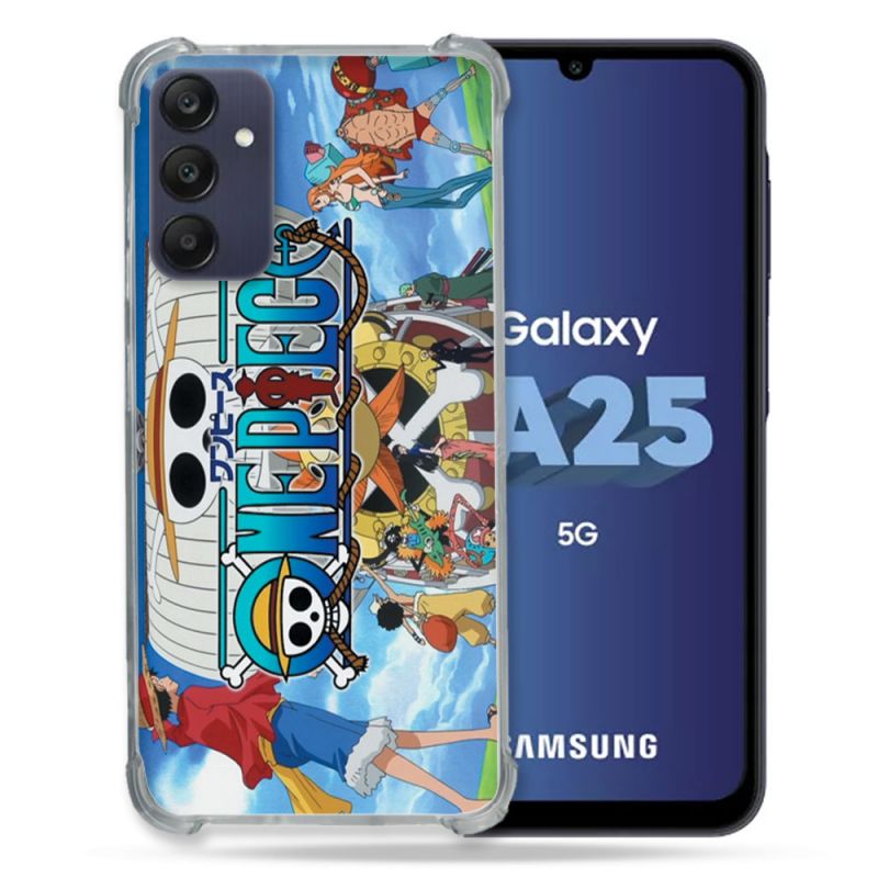 Coque Renforcée En Verre Trempé PourSamsung Galaxy A25 5G Manga One Piece Sunny
