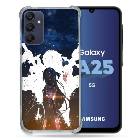 Coque Renforcée En Verre Trempé PourSamsung Galaxy A25 5G Manga SAO sword Art Online Asuna