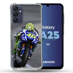 Coque Renforcée En Verre Trempé PourSamsung Galaxy A25 5G Moto Course GP Wheeling 46