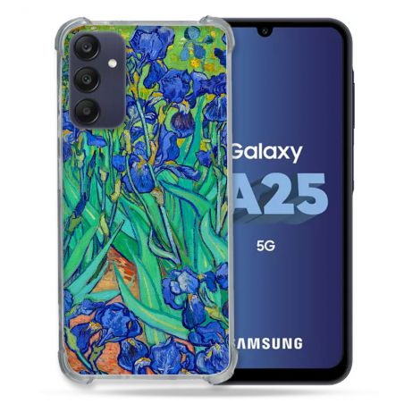 Coque Renforcée En Verre Trempé PourSamsung Galaxy A25 5G Peinture Iris